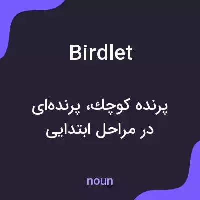 معنی birdlet به فارسی معنی birdlet به فارسی