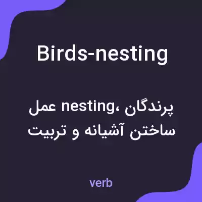 معنی birds-nesting به فارسی معنی birds-nesting به فارسی