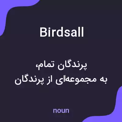 معنی birdsall به فارسی