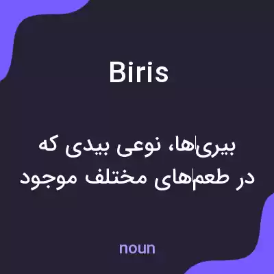 معنی biris به فارسی معنی biris به فارسی
