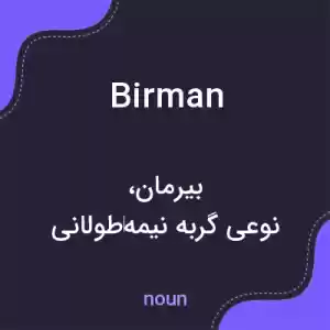 معنی birman به فارسی
