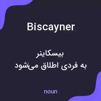 معنی biscayner به فارسی