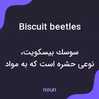 معنی biscuit beetles به فارسی معنی biscuit beetles به فارسی