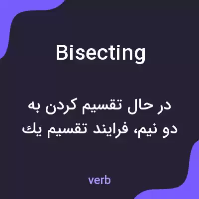 معنی bisecting به فارسی معنی bisecting به فارسی