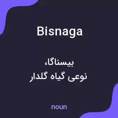 معنی bisnaga به فارسی معنی bisnaga به فارسی