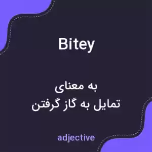 معنی bitey به فارسی معنی bitey به فارسی