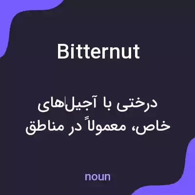 معنی bitternut به فارسی معنی bitternut به فارسی