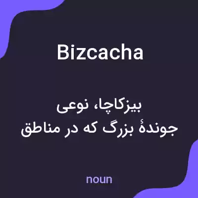 معنی bizcacha به فارسی معنی bizcacha به فارسی