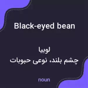 معنی black-eyed bean به فارسی معنی black-eyed bean به فارسی