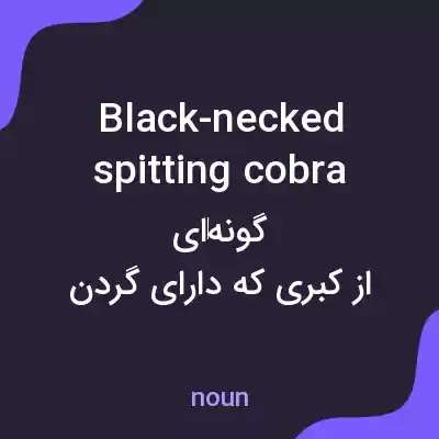 معنی black-necked spitting cobra به فارسی معنی black-necked spitting cobra به فارسی