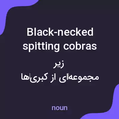معنی black-necked spitting cobras به فارسی معنی black-necked spitting cobras به فارسی