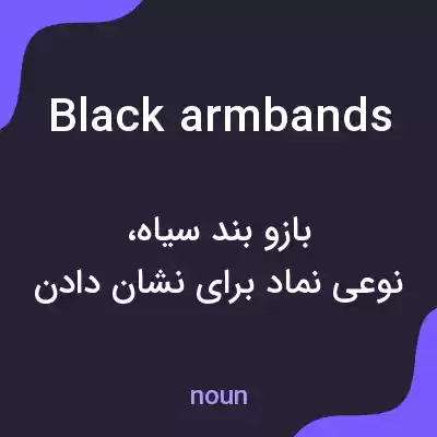 معنی black armbands به فارسی معنی black armbands به فارسی