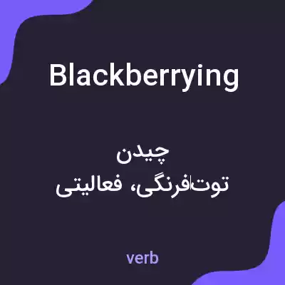 معنی blackberrying به فارسی معنی blackberrying به فارسی