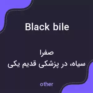 معنی black bile به فارسی معنی black bile به فارسی
