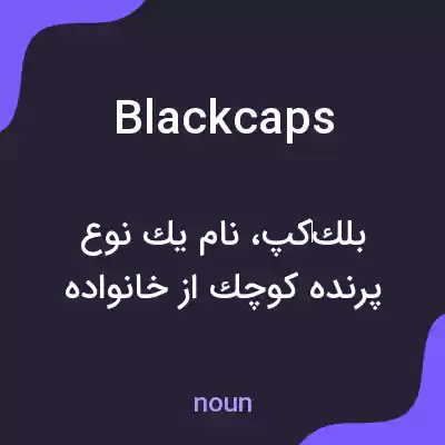 معنی blackcaps به فارسی معنی blackcaps به فارسی