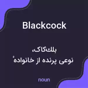 معنی blackcock به فارسی معنی blackcock به فارسی