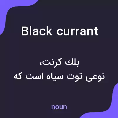 معنی black currant به فارسی معنی black currant به فارسی