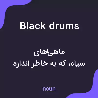 معنی black drums به فارسی معنی black drums به فارسی