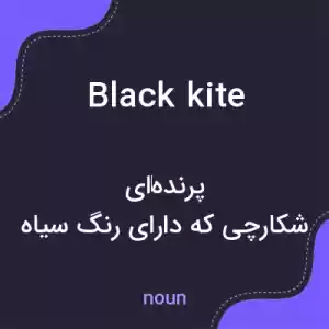معنی black kite به فارسی معنی black kite به فارسی