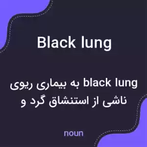معنی black lung به فارسی معنی black lung به فارسی