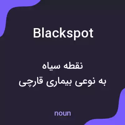 معنی blackspot به فارسی معنی blackspot به فارسی