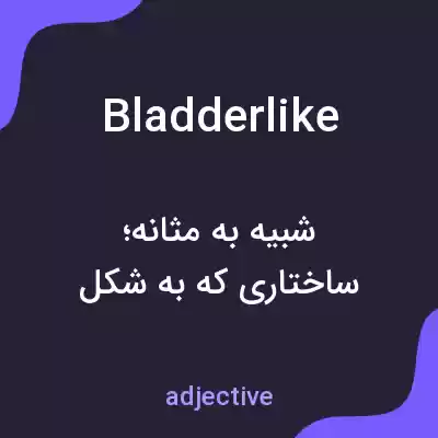 معنی bladderlike به فارسی معنی bladderlike به فارسی