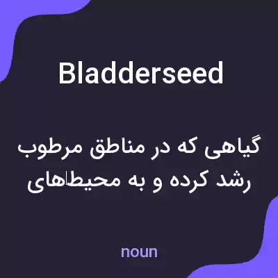 معنی bladderseed به فارسی معنی bladderseed به فارسی