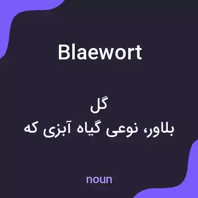 معنی blaewort به فارسی معنی blaewort به فارسی