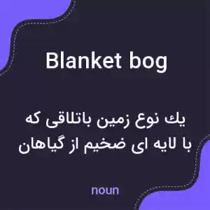 معنی blanket bog به فارسی معنی blanket bog به فارسی
