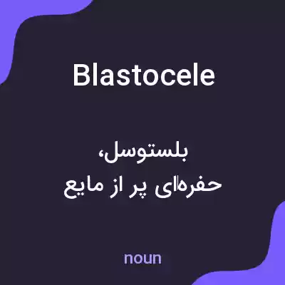معنی blastocele به فارسی معنی blastocele به فارسی