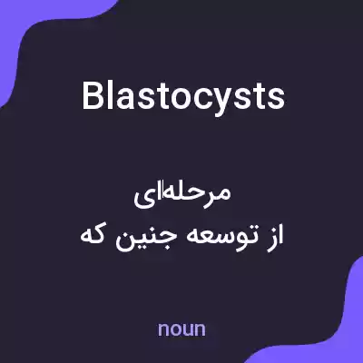 معنی blastocysts به فارسی معنی blastocysts به فارسی