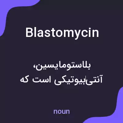 معنی blastomycin به فارسی معنی blastomycin به فارسی