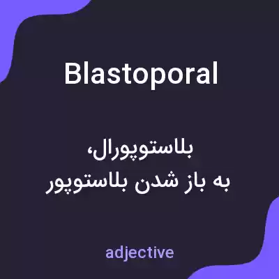 معنی blastoporal به فارسی معنی blastoporal به فارسی