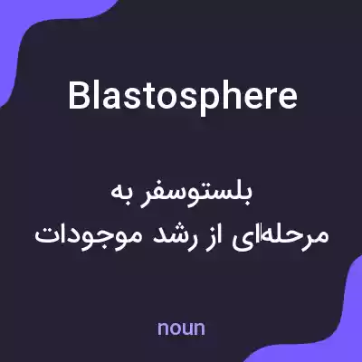 معنی blastosphere به فارسی معنی blastosphere به فارسی