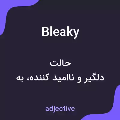 معنی bleaky به فارسی معنی bleaky به فارسی