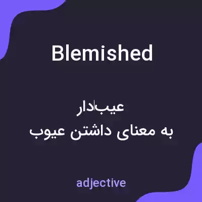 معنی blemished به فارسی معنی blemished به فارسی