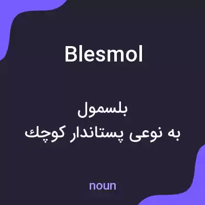معنی blesmol به فارسی معنی blesmol به فارسی