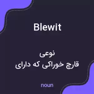 معنی blewit به فارسی معنی blewit به فارسی