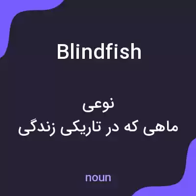 معنی blindfish به فارسی معنی blindfish به فارسی