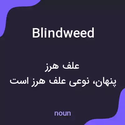 معنی blindweed به فارسی معنی blindweed به فارسی