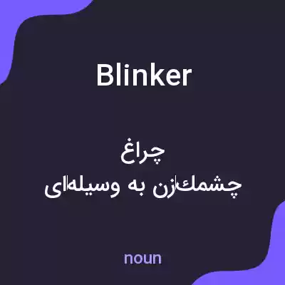 معنی blinker به فارسی معنی blinker به فارسی