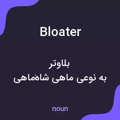 معنی bloater به فارسی