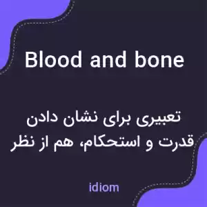 معنی blood and bone به فارسی معنی blood and bone به فارسی