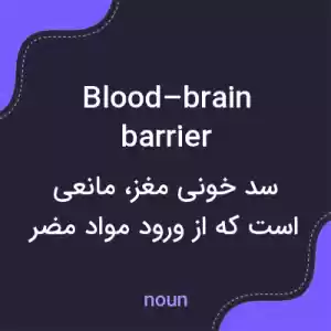 معنی blood–brain barrier به فارسی معنی blood–brain barrier به فارسی