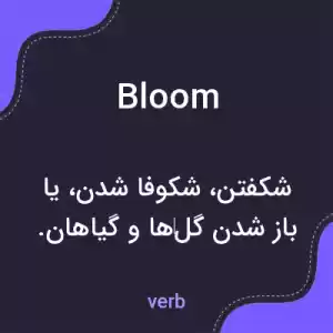 معنی bloom به فارسی معنی bloom به فارسی