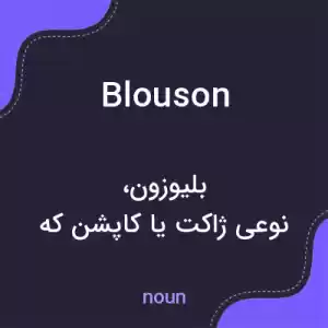 معنی blouson به فارسی معنی blouson به فارسی