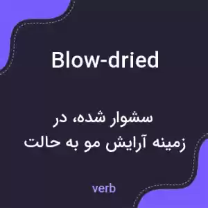 معنی blow-dried به فارسی معنی blow-dried به فارسی