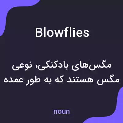 معنی blowflies به فارسی معنی blowflies به فارسی