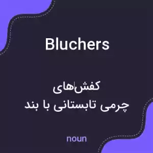 معنی bluchers به فارسی معنی bluchers به فارسی