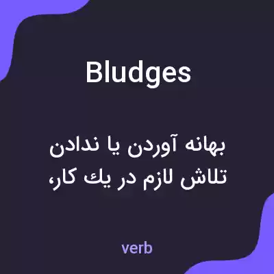 معنی bludges به فارسی معنی bludges به فارسی